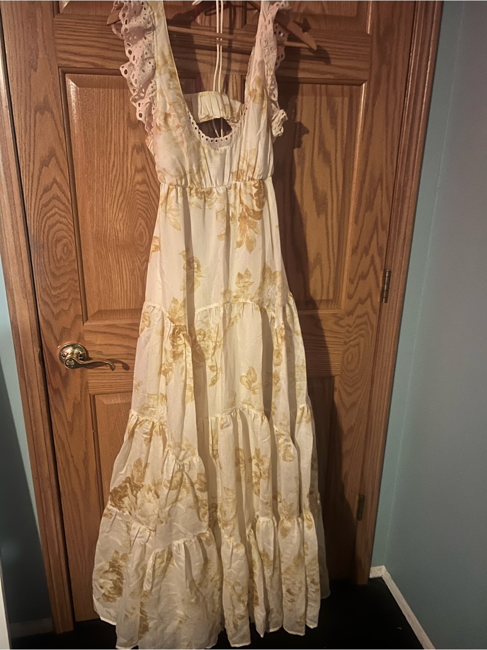 ASOS Floral Maxi Dress - Lightweight Tiered Summer Dress SIZE 6